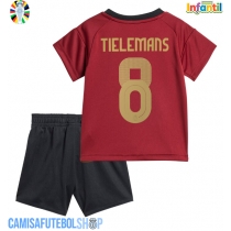Camisa de time de futebol Bélgica Youri Tielemans #8 Replicas 1º Equipamento Infantil Europeu 2024 Manga Curta (+ Calças curtas)
